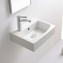 Edis Washstand Ceramic Basin 400mm (Left Version) & Towel Bar by Prodigg