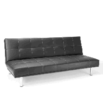 Buono Designer Black PU leather Sofa Bed by Prodigg