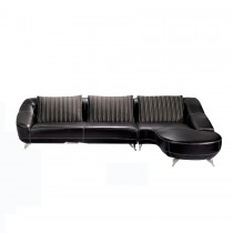 Cortona Modern Leather 3-Seater Sofa & Chaise Longue by Prodigg