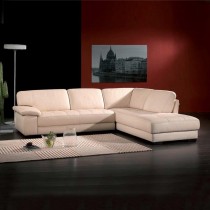 Trieste Leather Designer 3-Seater Sofa and Chaise Lounge by Prodigg