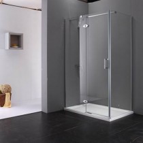 Zucca Frameless Rectangular Shower Cubicle 100 x 80